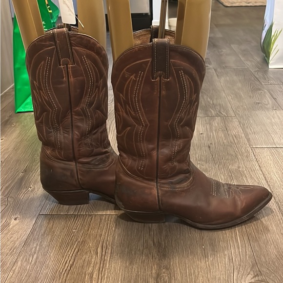 Vintage Boulet Cowboy Boots size 8.5M - Picture 2 of 3